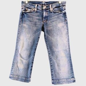 7 For All Man Kind Jeans Cropped Size 29